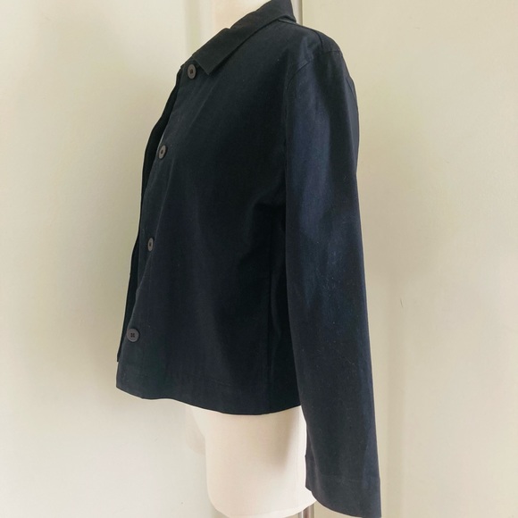 Women's Talbots Petites Button Front Stretch Cropped Jacket - Picture 4 of 7